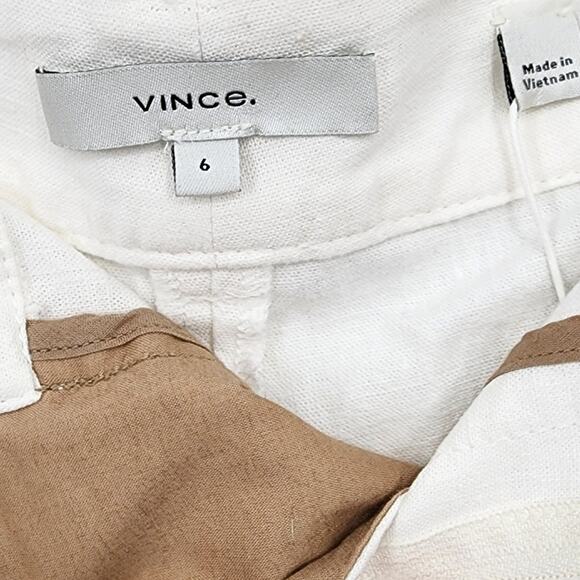 NWTG Vince Mid-Rise Hemp -Off-White Women’s Short Size 6 - Picture 4 of 8